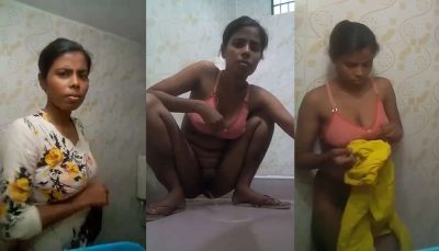 Girlfriend Pissing Shaving Her Pussy