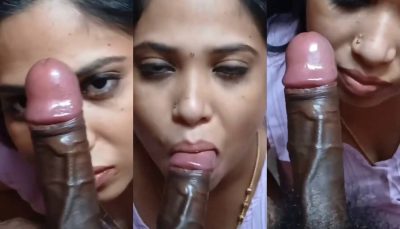 Horny Mallu Bhabhi Sucking Dick