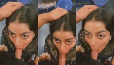 Horny Gitl Sucking Boyfriend Dick Toilet