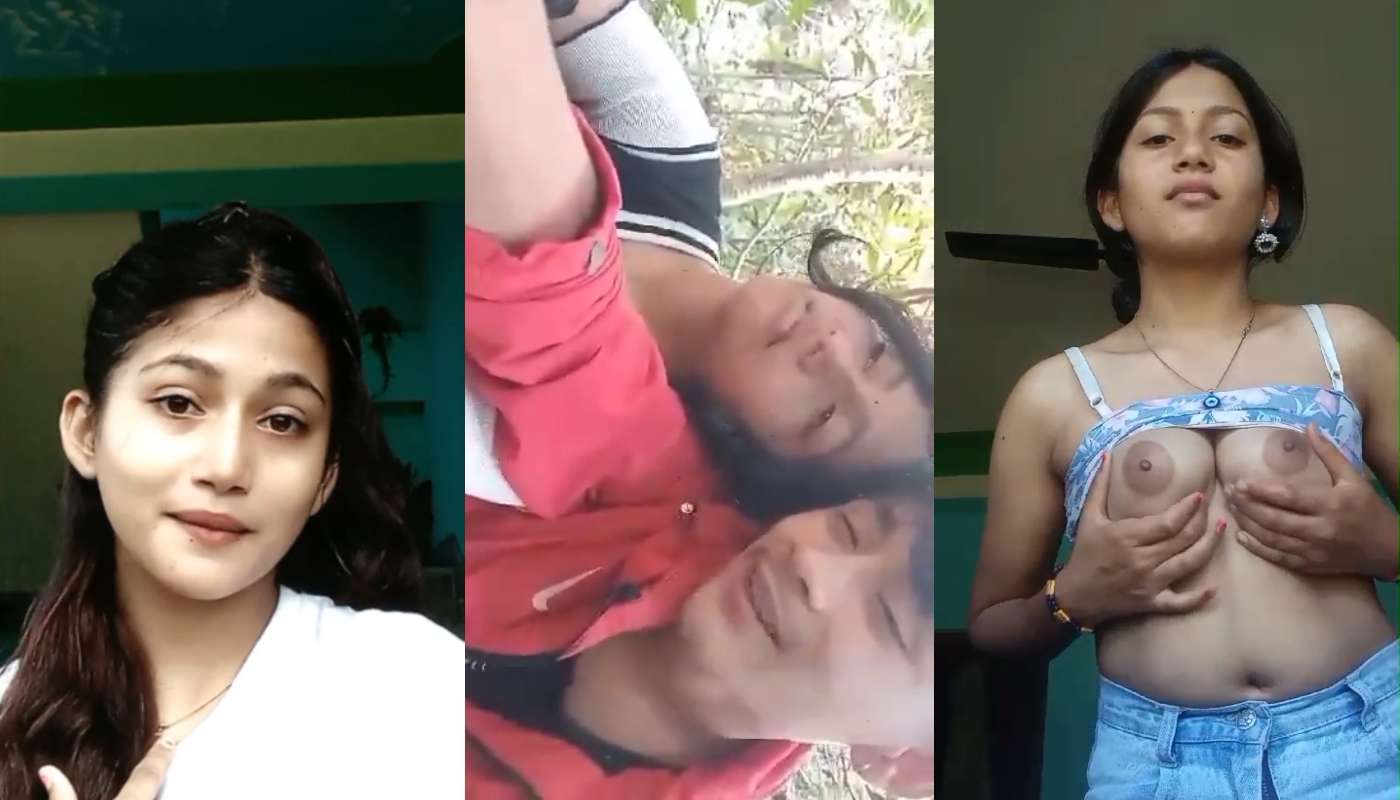 Beautiful Slim Cute Nepali Girl Stripping Masturbating Wet Hairy Pussy Outdoor Fucking