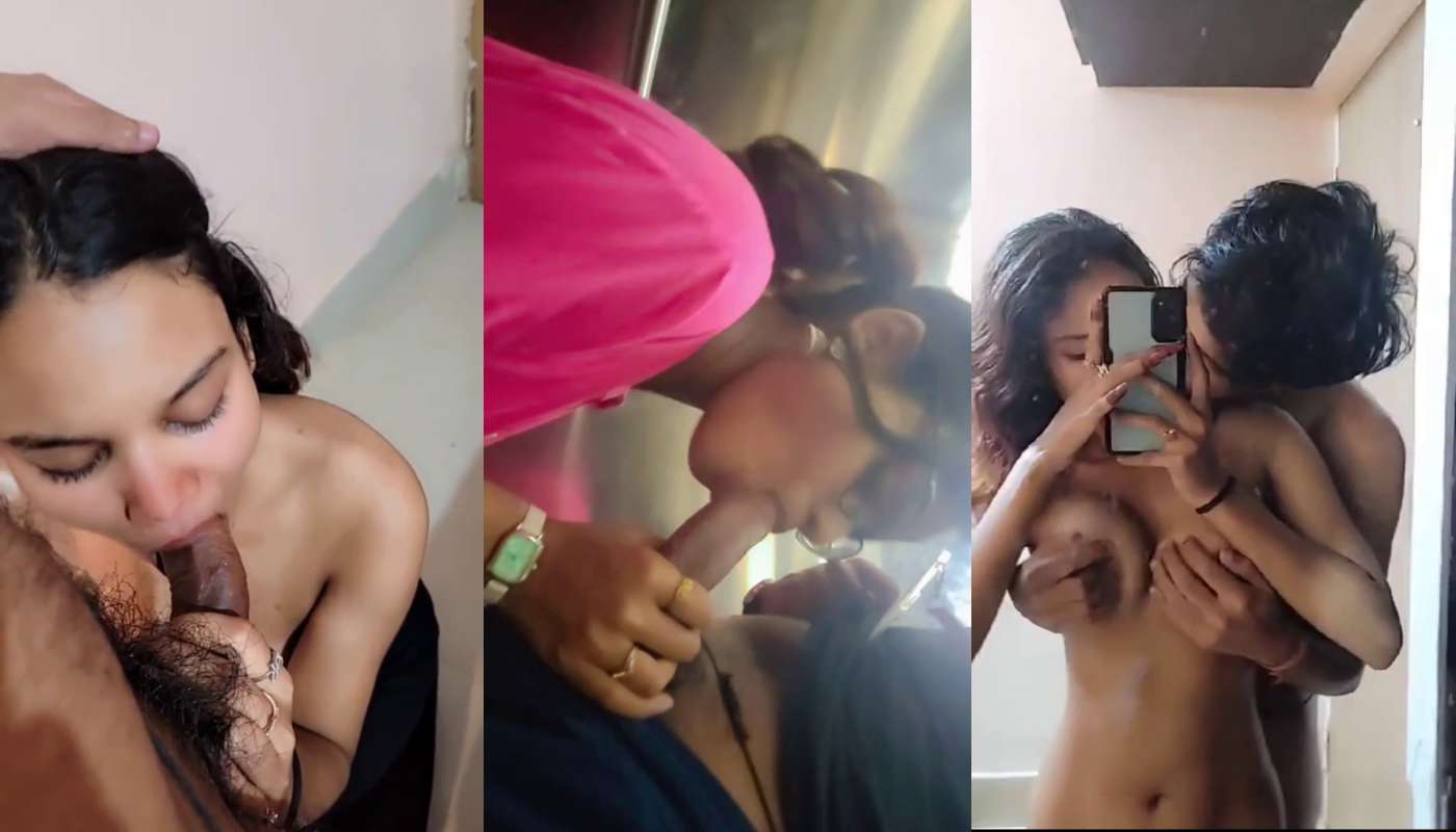 Desi Beautiful Girl Sucking Dick With Boyfriend Showing Getting Boobs