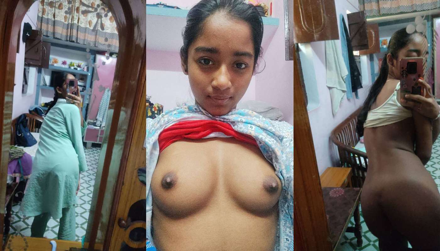 Indian Slim Girl Pressing Boobs Hairy Pussy Fingering