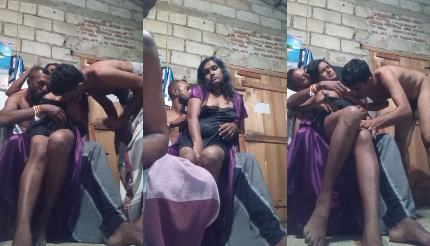 Desi Village Wife Threesome Naked Video