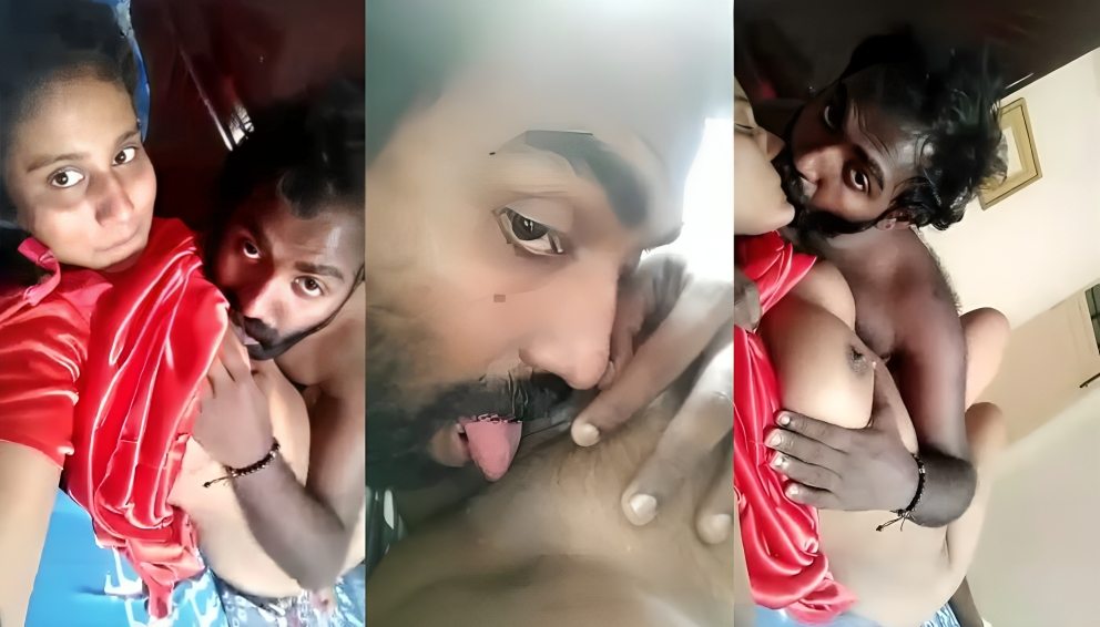 Desi Mallu girlfriend ka chusa bade boobs chata uski chut