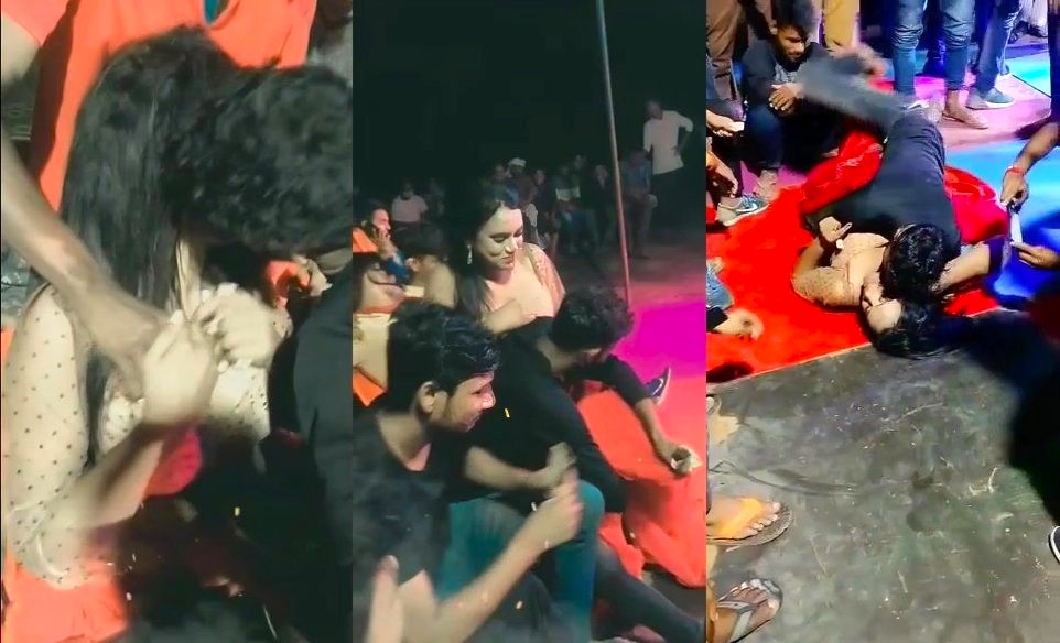 Bihari bhojpuri orchestra dancer ka stage pe hot dance video